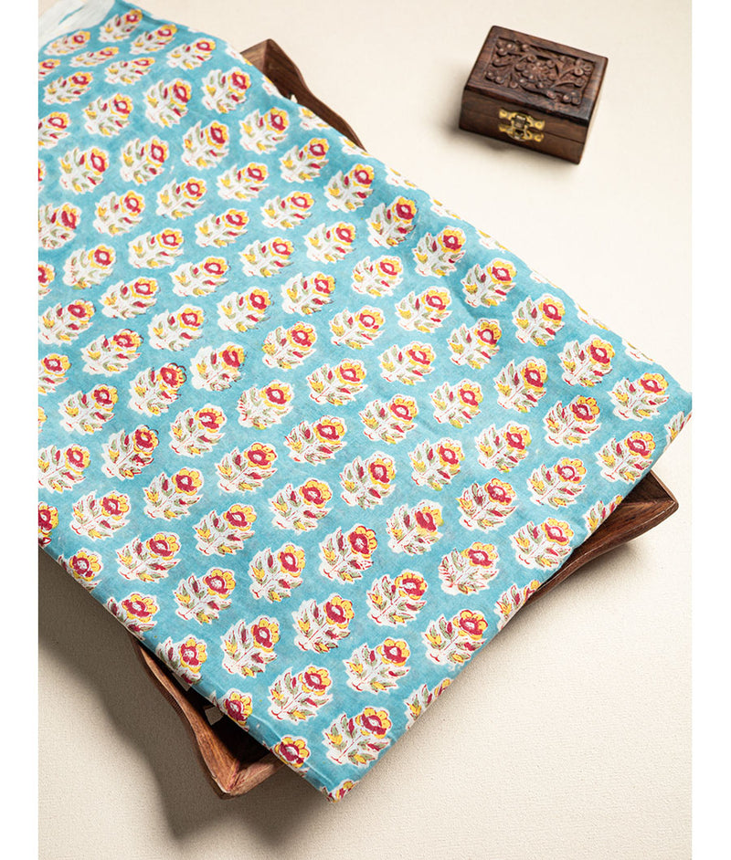 cotton Handblock printed fabric