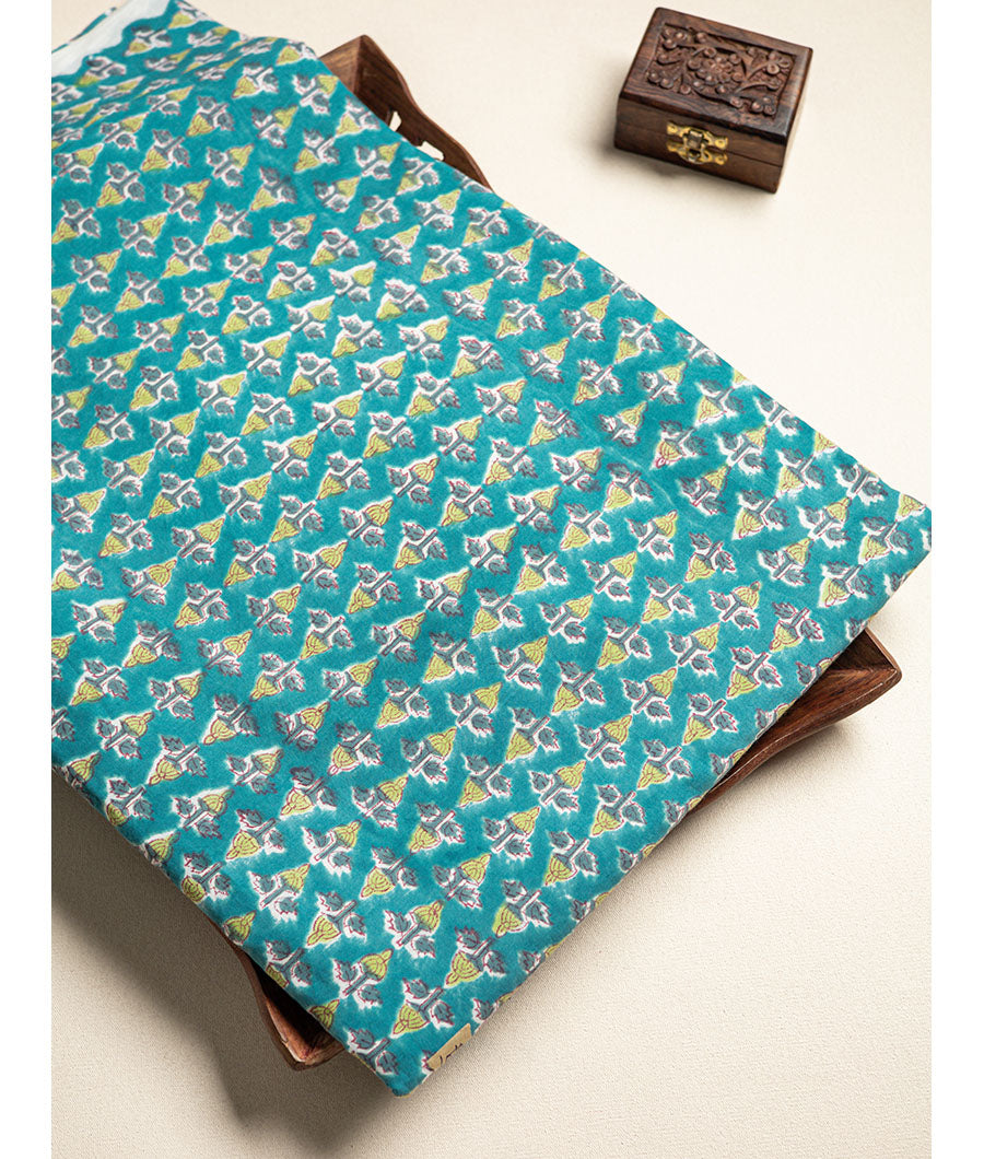 cotton Handblock printed fabric