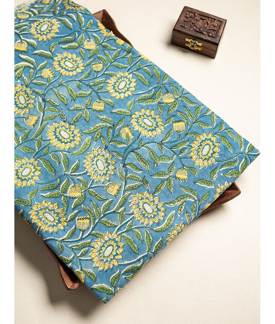 cotton Handblock printed fabric