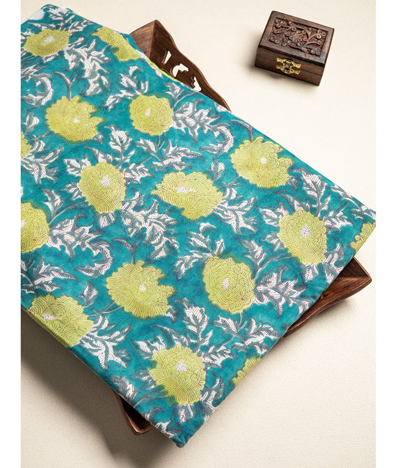 cotton Handblock printed fabric