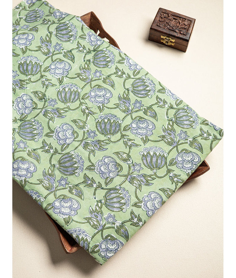 cotton Handblock printed fabric