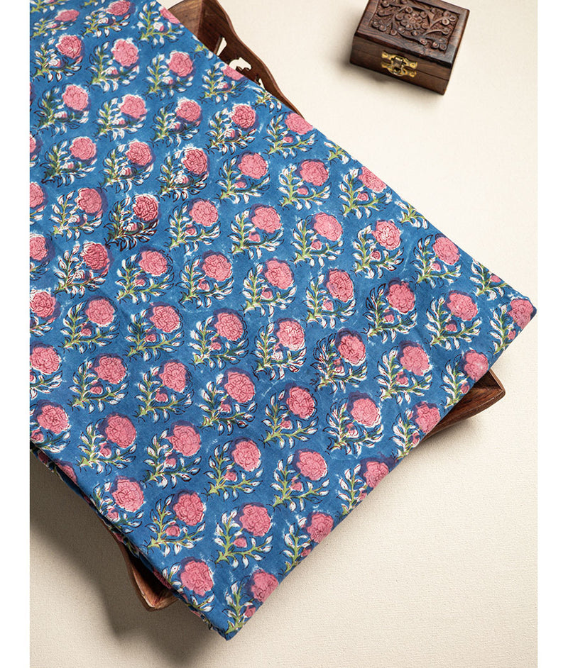 cotton Handblock printed fabric