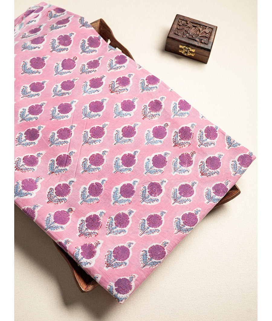 cotton Handblock printed fabric