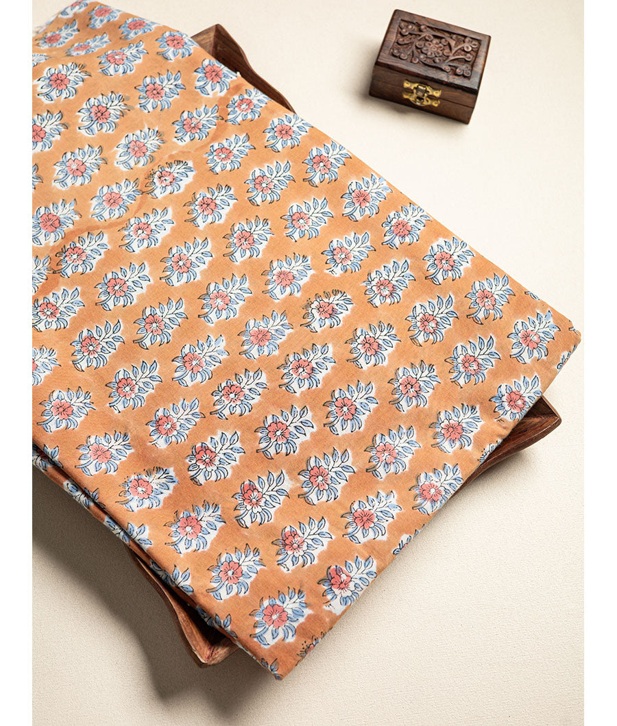 cotton Handblock printed fabric