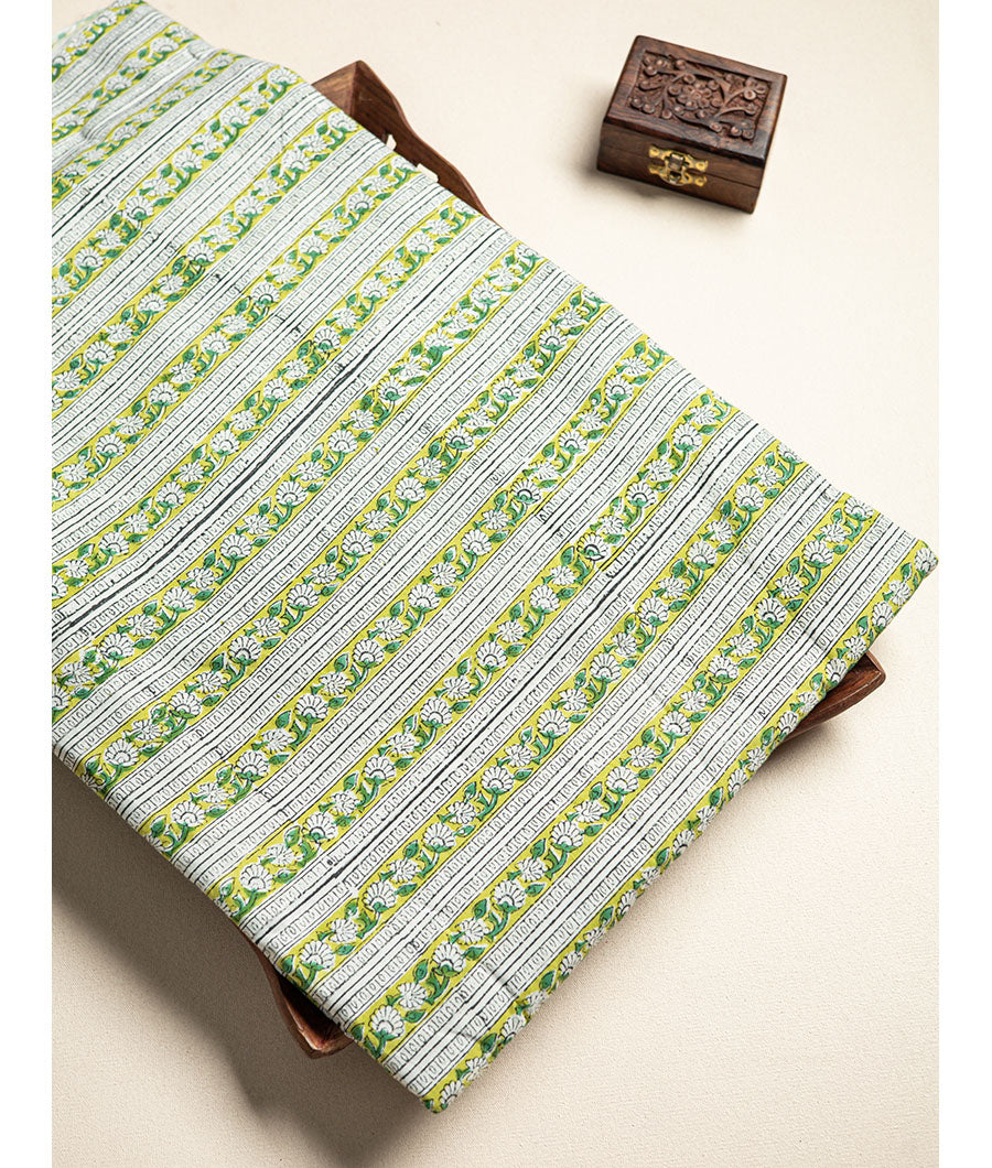 cotton Handblock printed fabric