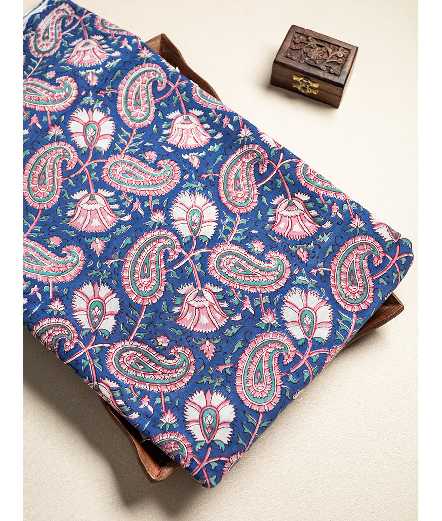 cotton Handblock printed fabric