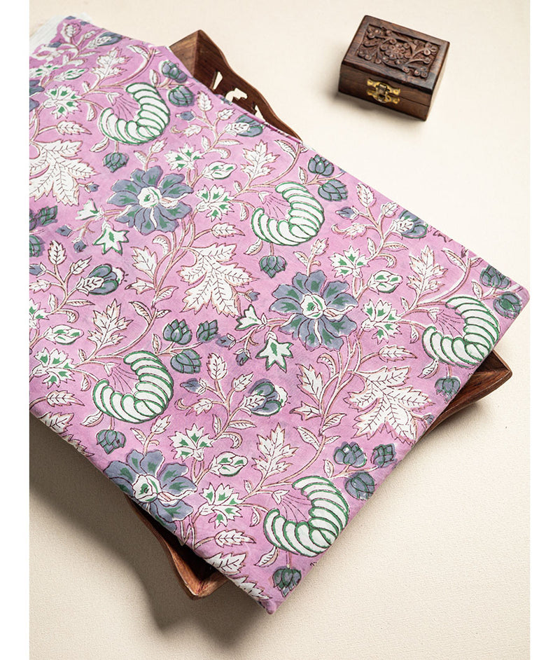 cotton Handblock printed fabric