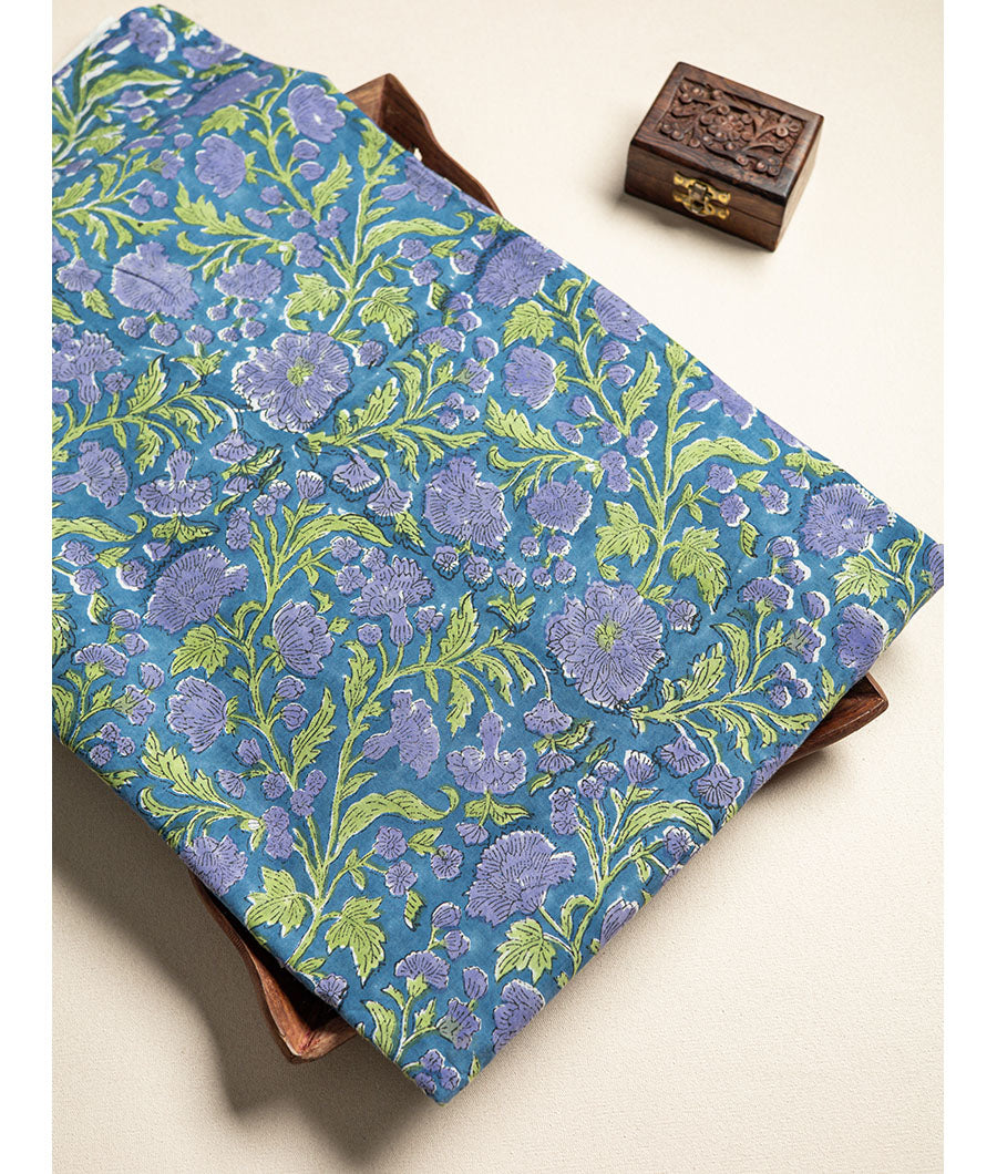 cotton Handblock printed fabric