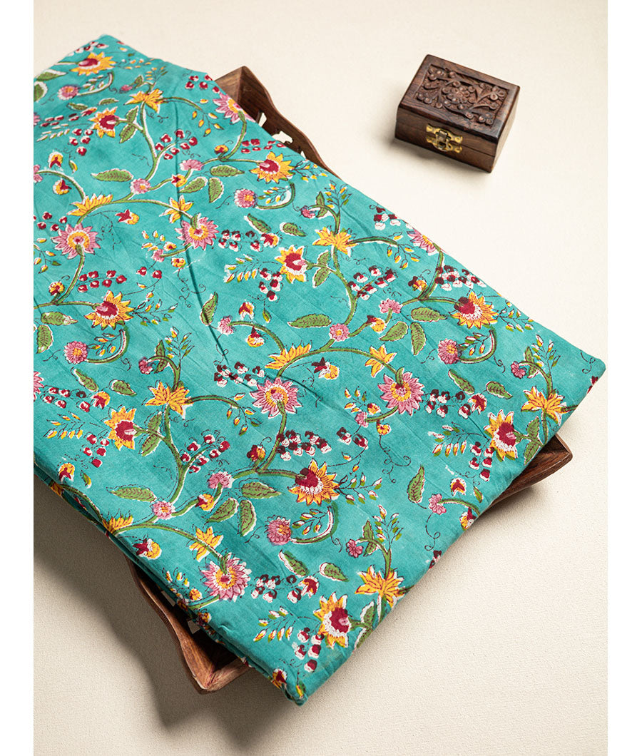 cotton Handblock printed fabric