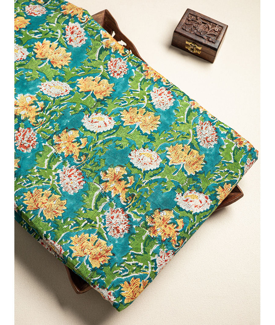 cotton Handblock printed fabric