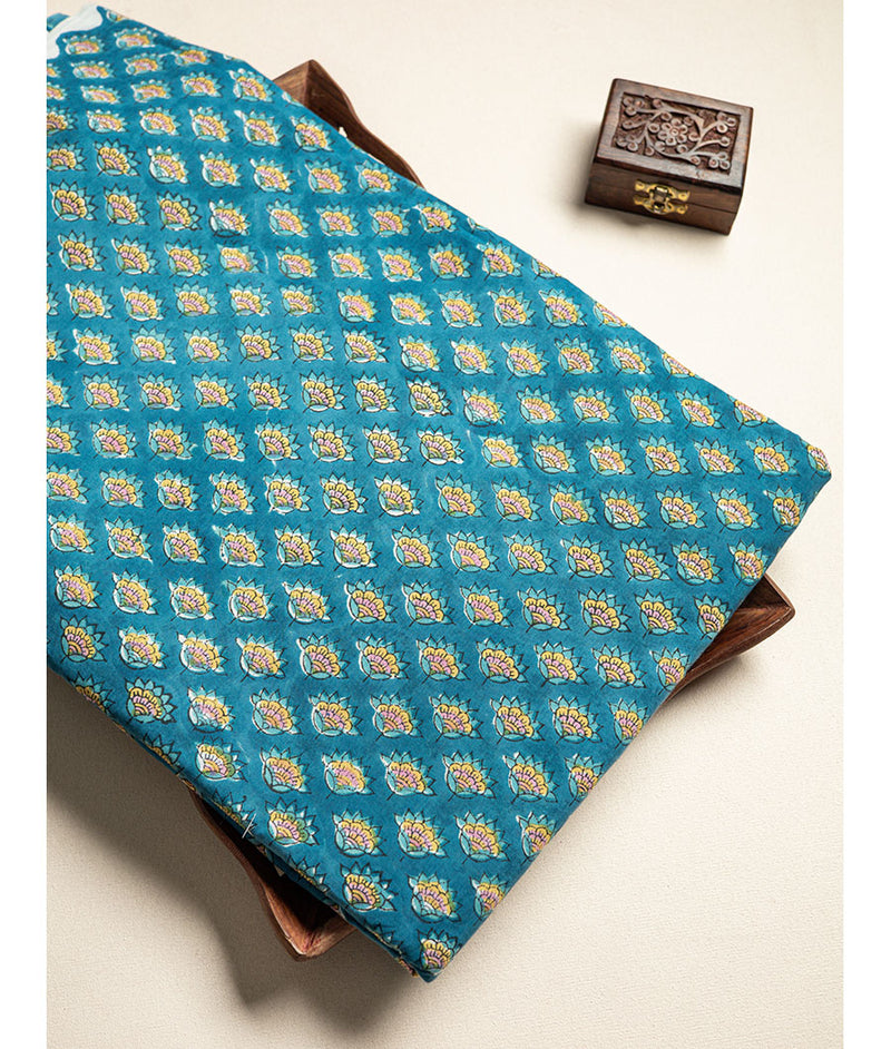 cotton Handblock printed fabric