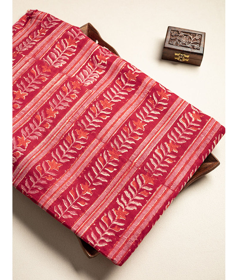 cotton Handblock printed fabric