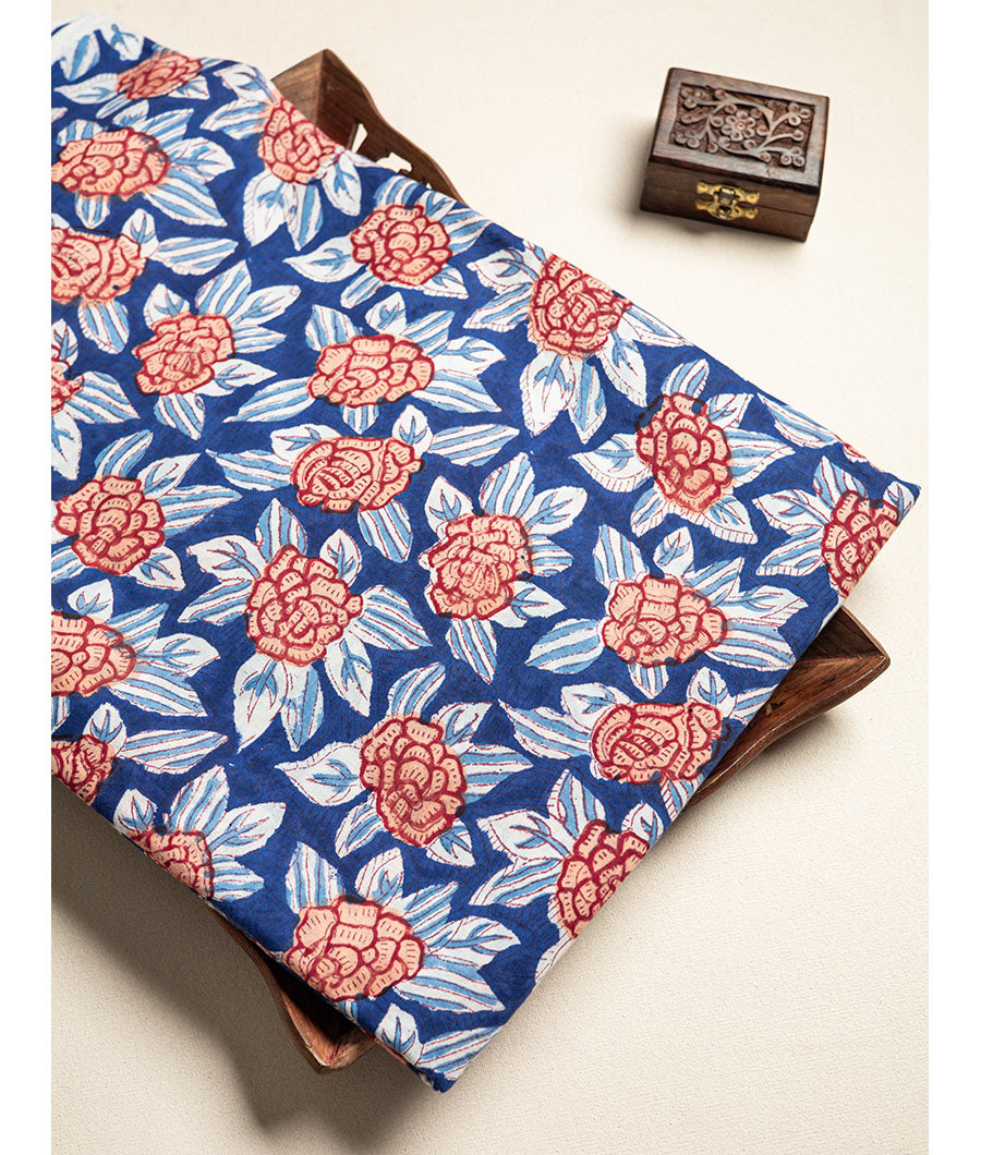 cotton Handblock printed fabric