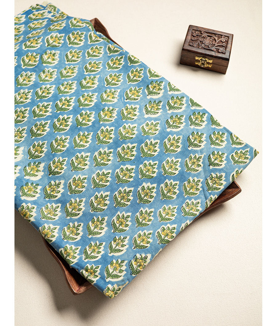 cotton Handblock printed fabric