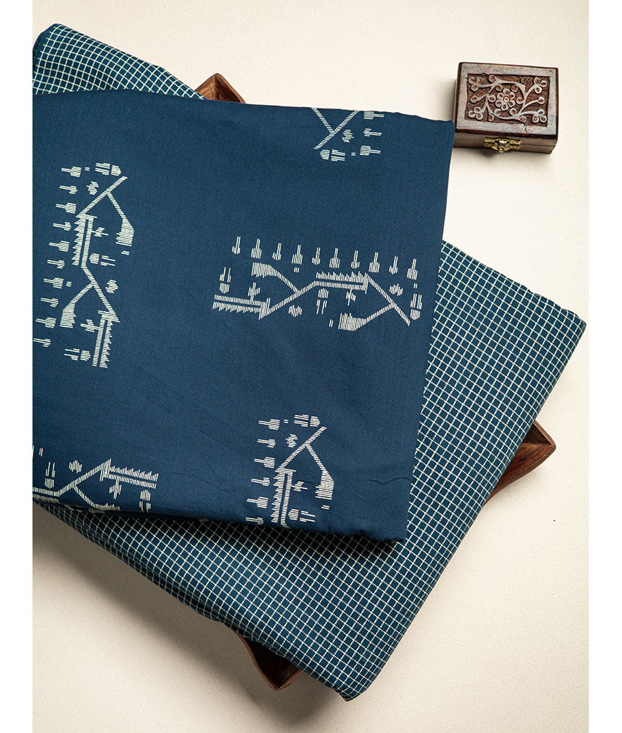 COTTON JAMDHANI & CHECKS PRINT FABRICS