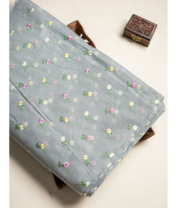Kota Multi Color Embroidered Fabric