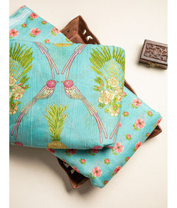 Malai chanderi fabric