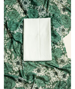 Banana cotton with chinnon dupatta