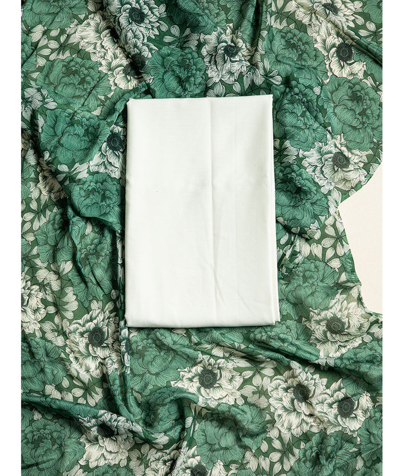 Banana cotton with chinnon dupatta