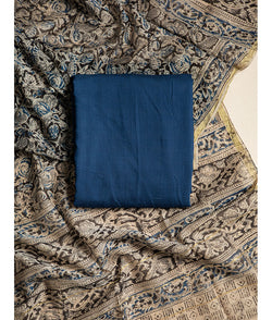 Banana cotton with kalamkari dupatta