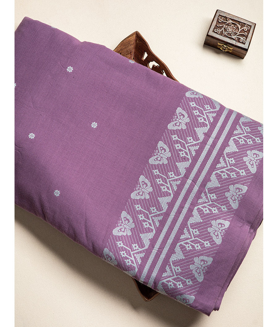 Cotton Jamdhani woven fabric