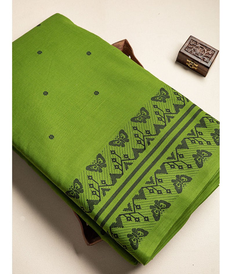 Cotton Jamdhani woven fabric