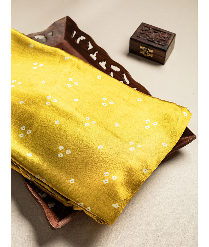 Pure Mashru Bandhani fabric