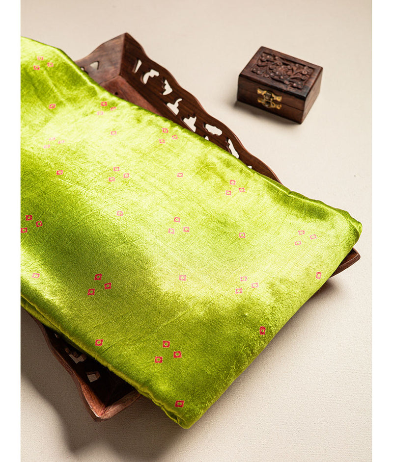 Pure Mashru Bandhani fabric