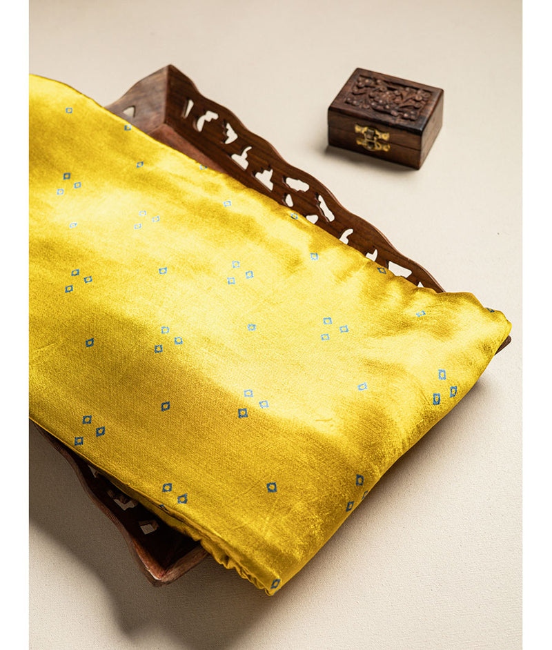 Pure Mashru Bandhani fabric