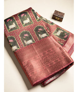 Tissue Temple border fabric