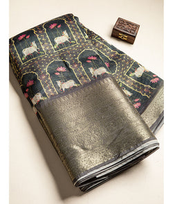 Tissue Temple border fabric