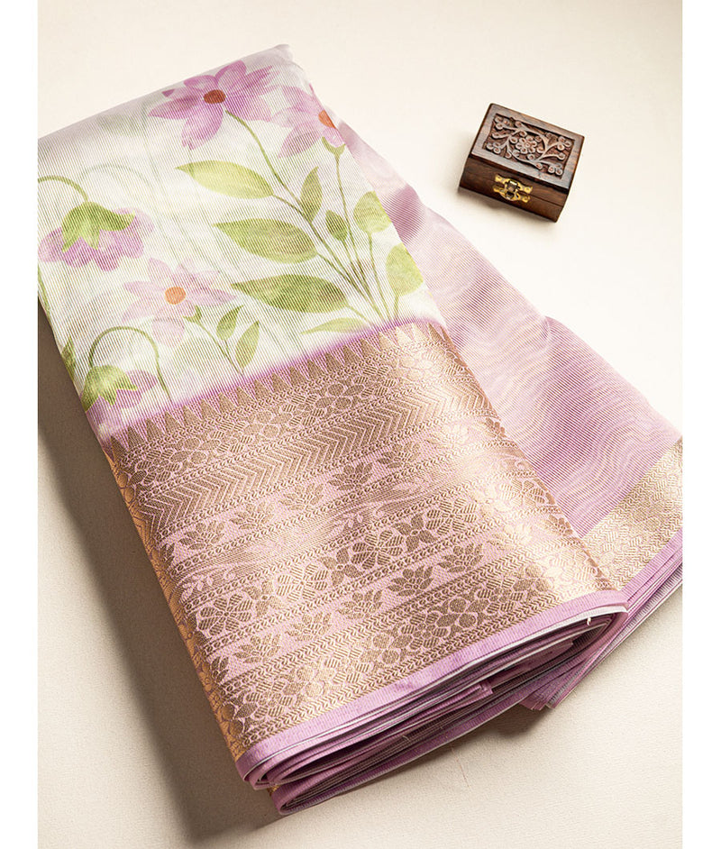 Tissue Temple border fabric