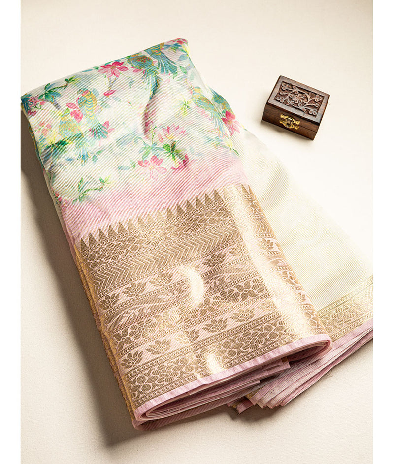 Tissue Temple border fabric