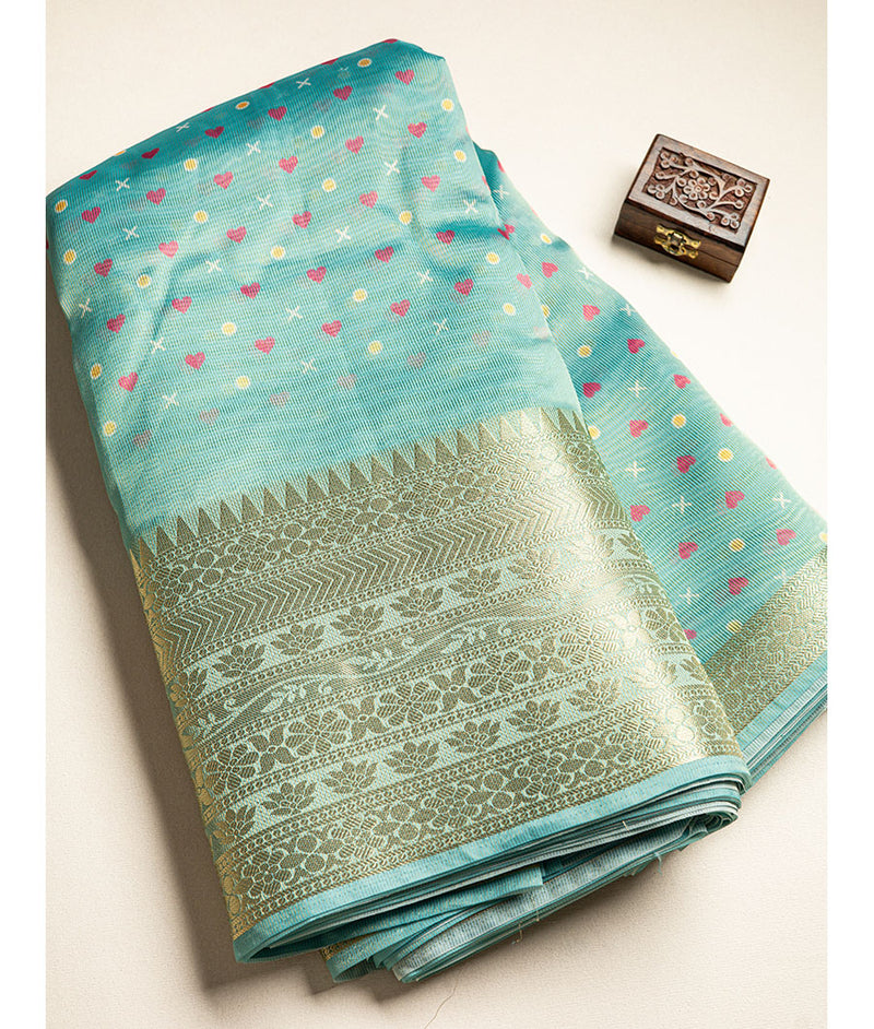 Tissue Temple border fabric