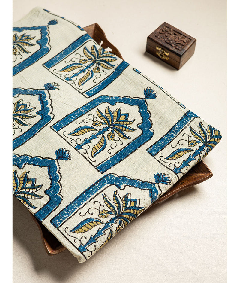 COTTON KANTHA AJRAKH FABRIC