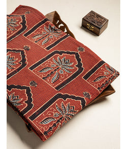 COTTON KANTHA AJRAKH FABRIC