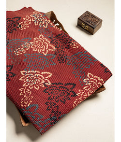 COTTON KANTHA AJRAKH FABRIC