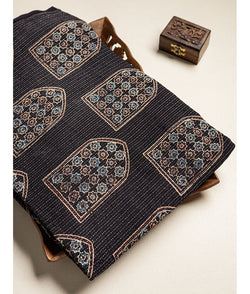 COTTON KANTHA AJRAKH FABRIC