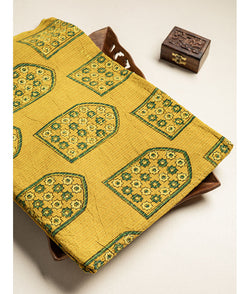 COTTON KANTHA AJRAKH FABRIC