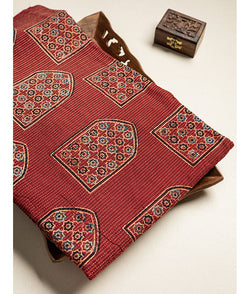 COTTON KANTHA AJRAKH FABRIC