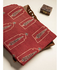 COTTON KANTHA AJRAKH FABRIC