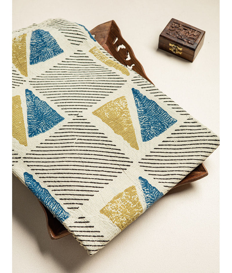 COTTON KANTHA AJRAKH FABRIC