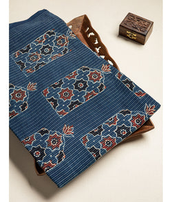 COTTON KANTHA AJRAKH FABRIC