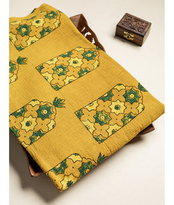 COTTON KANTHA AJRAKH FABRIC
