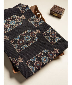 COTTON KANTHA AJRAKH FABRIC