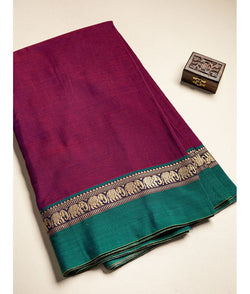 Handloom Cotton Narayanpet Zari Border Fabric