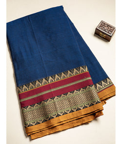 Handloom Cotton Narayanpet Zari Border Fabric