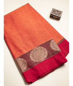 Handloom Cotton Narayanpet Zari Border Fabric