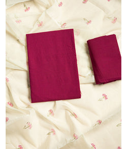 Malai cotton with organza dupatta