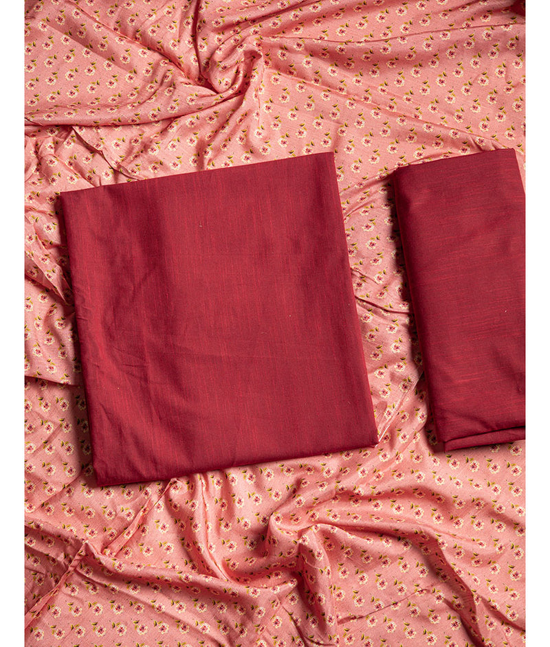 Malai cotton with muslin dupatta
